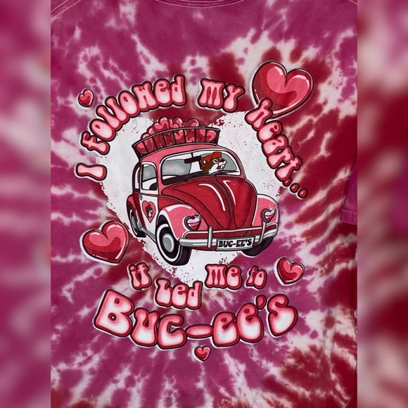 Valentine’s Day Buc-ee’s Tie-Dye Shirt - Picture 4 of 4